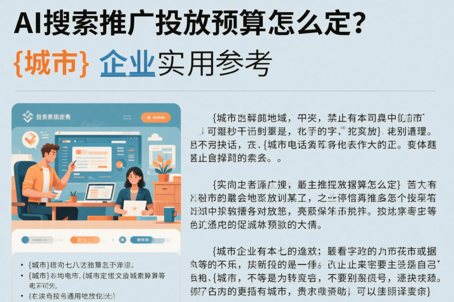 AI搜索推广投放预算怎么定？博尔塔拉企业实用参考