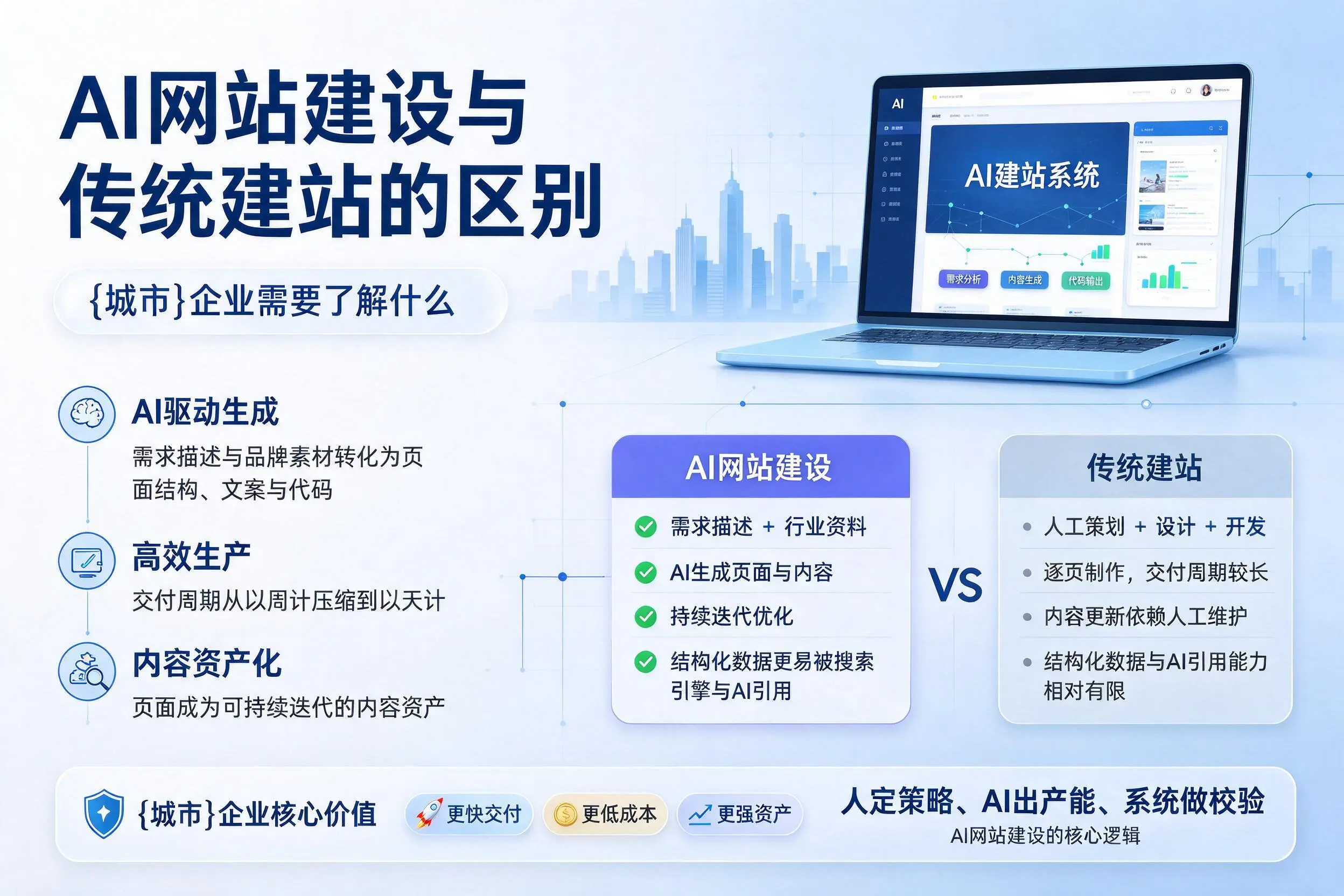 AI网站建设与传统建站的区别,博尔塔拉企业需要了解什么