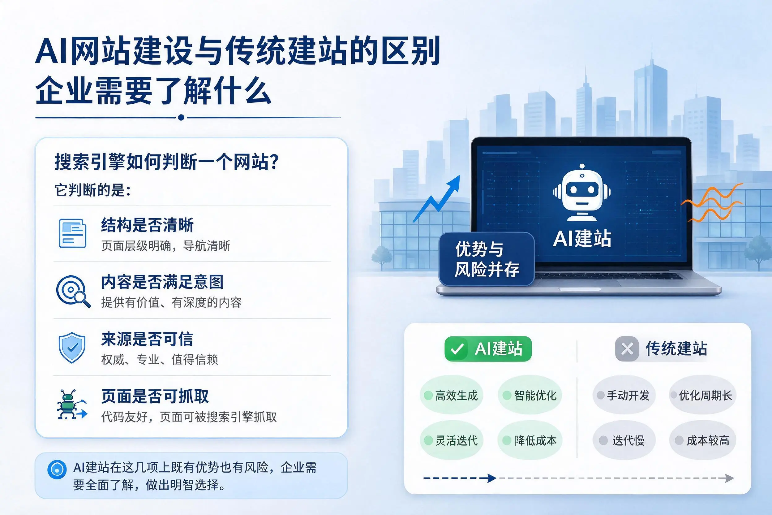 AI网站建设与传统建站的区别,博尔塔拉企业需要了解什么