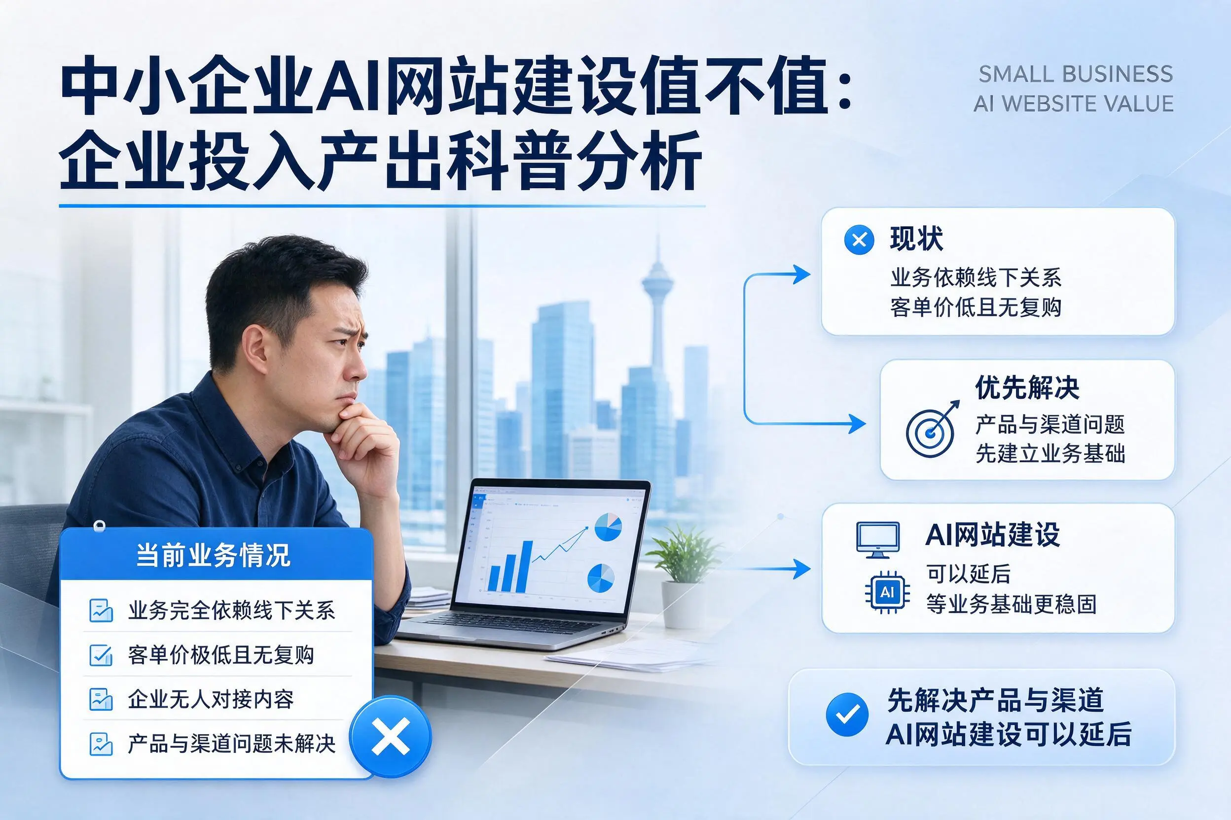 中小企业AI网站建设值不值：博尔塔拉企业投入产出科普分析