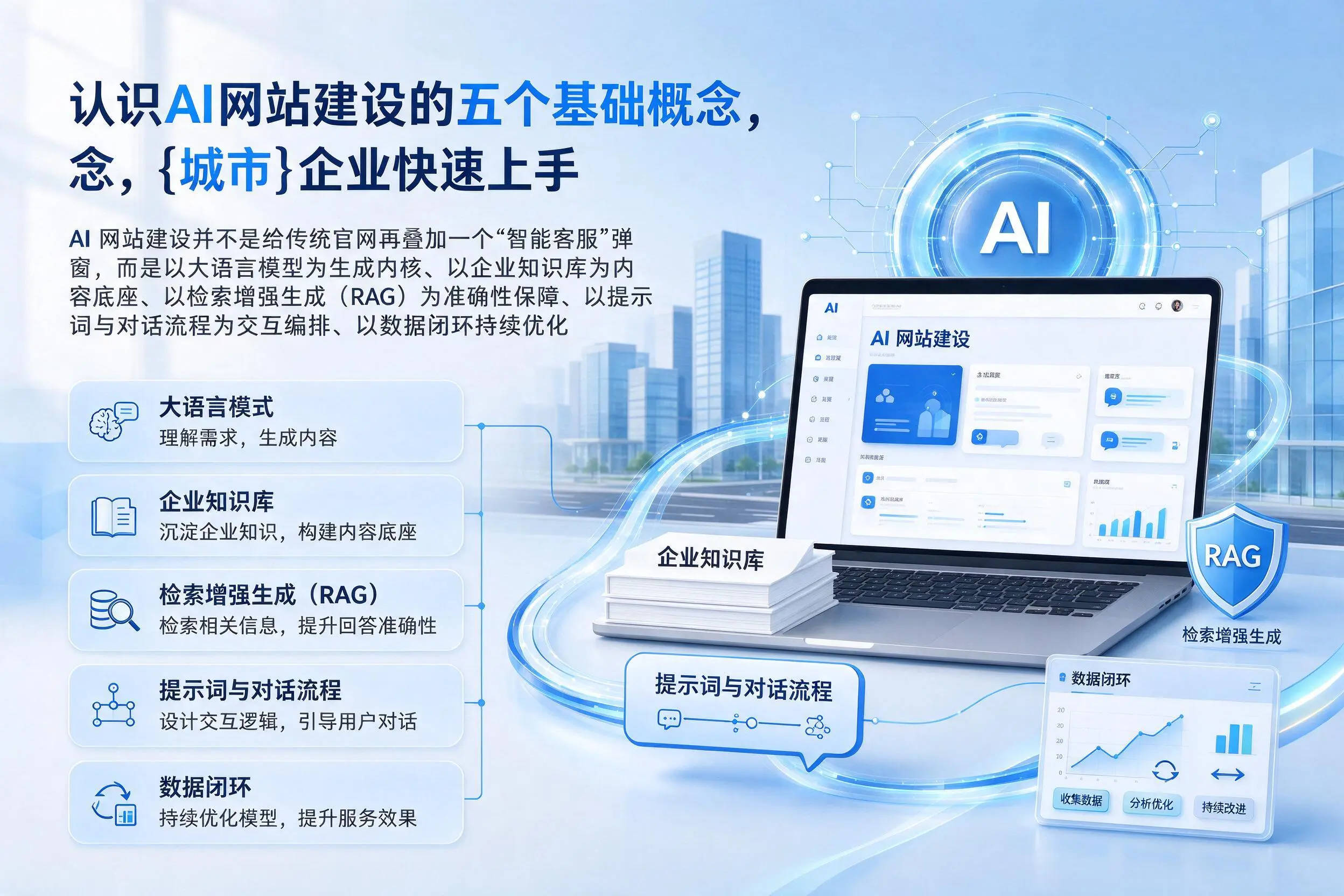 认识AI网站建设的五个基础概念，博尔塔拉企业快速上手