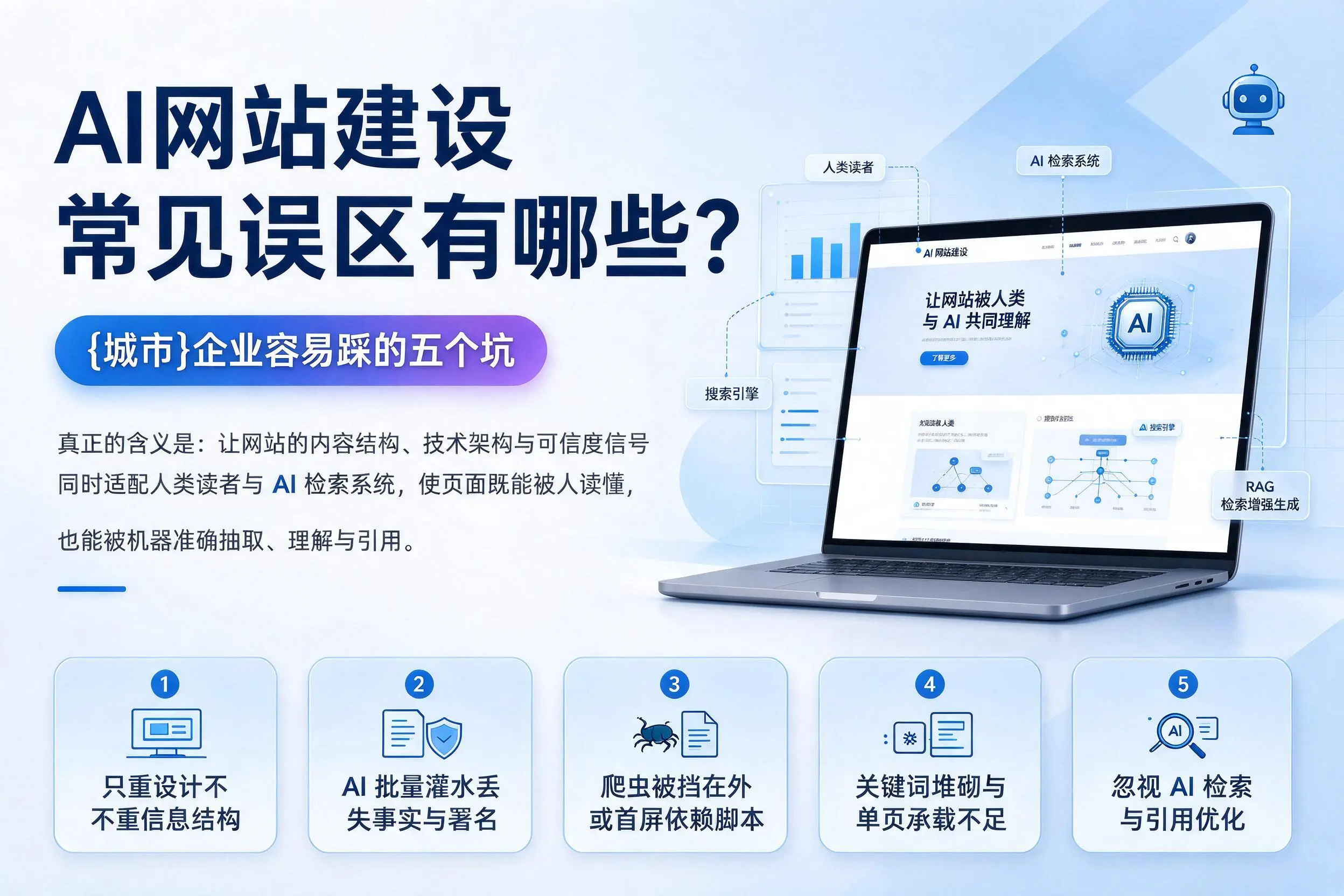 AI网站建设常见误区有哪些?博尔塔拉企业容易踩的五个坑