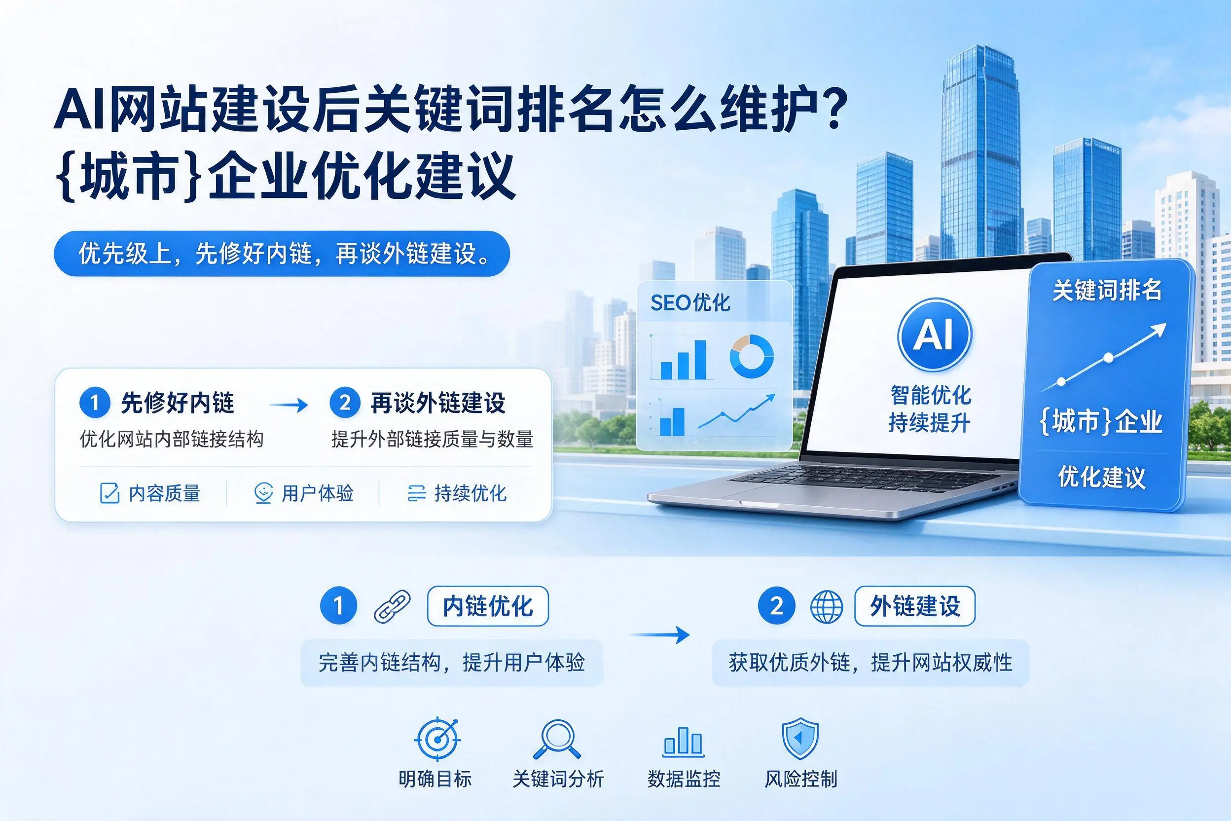 AI网站建设后关键词排名怎么维护？博尔塔拉企业优化建议