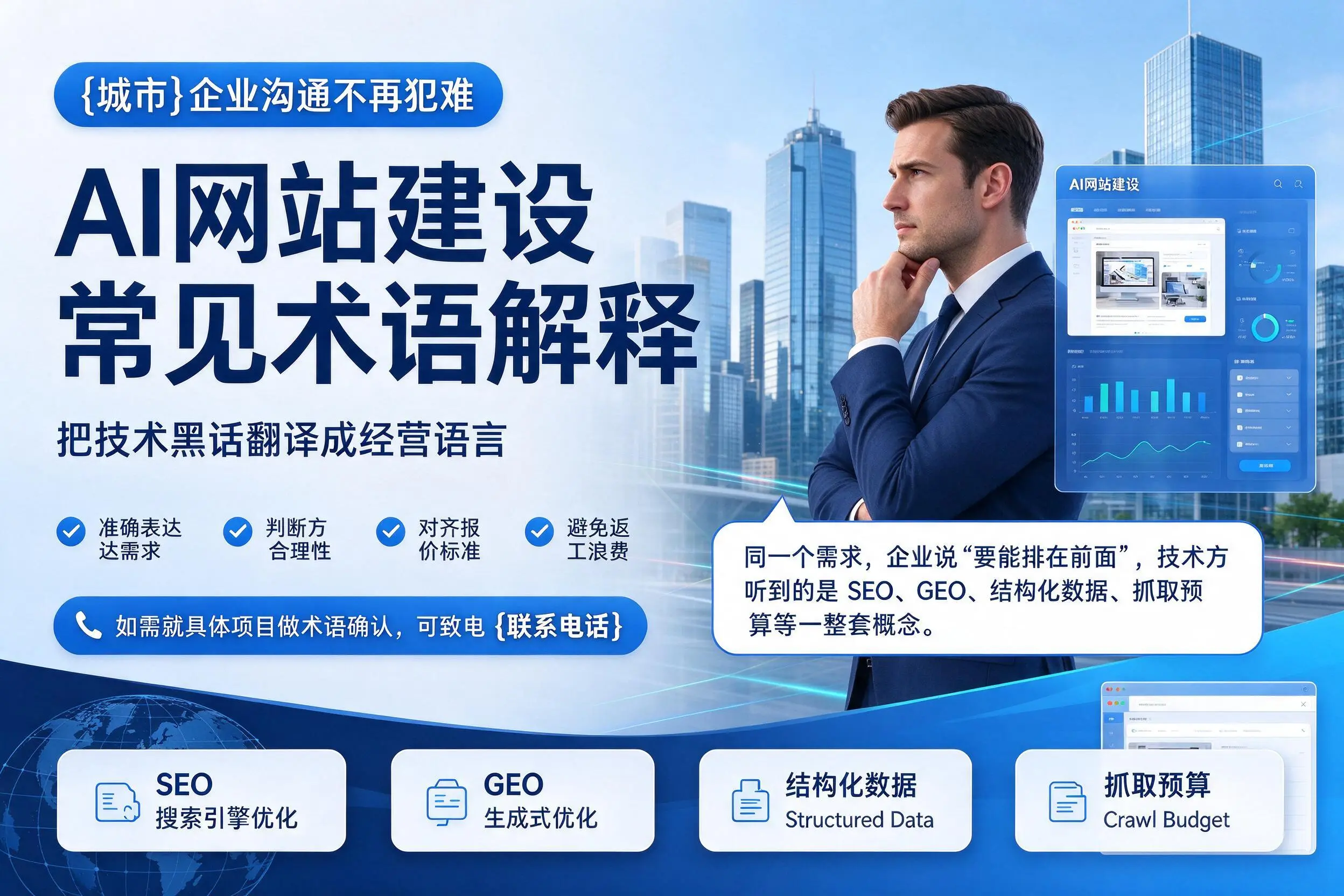 AI网站建设常见术语解释,博尔塔拉企业沟通不再犯难