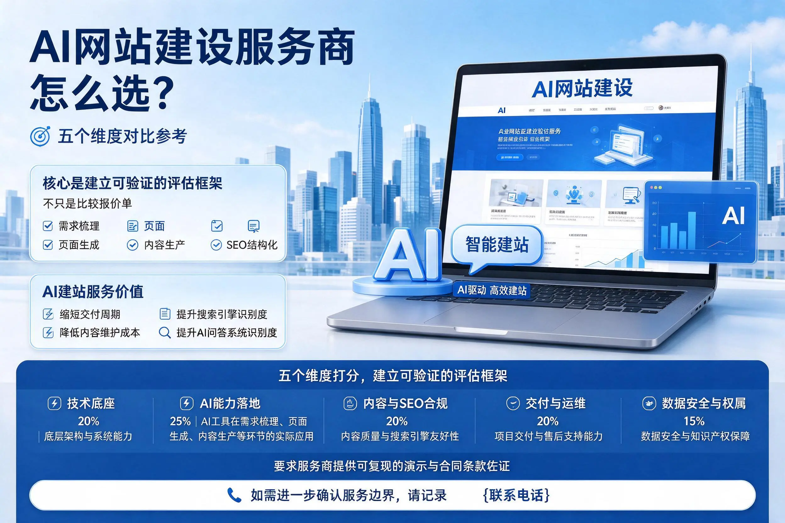 博尔塔拉AI网站建设服务商怎么选？五个维度对比参考