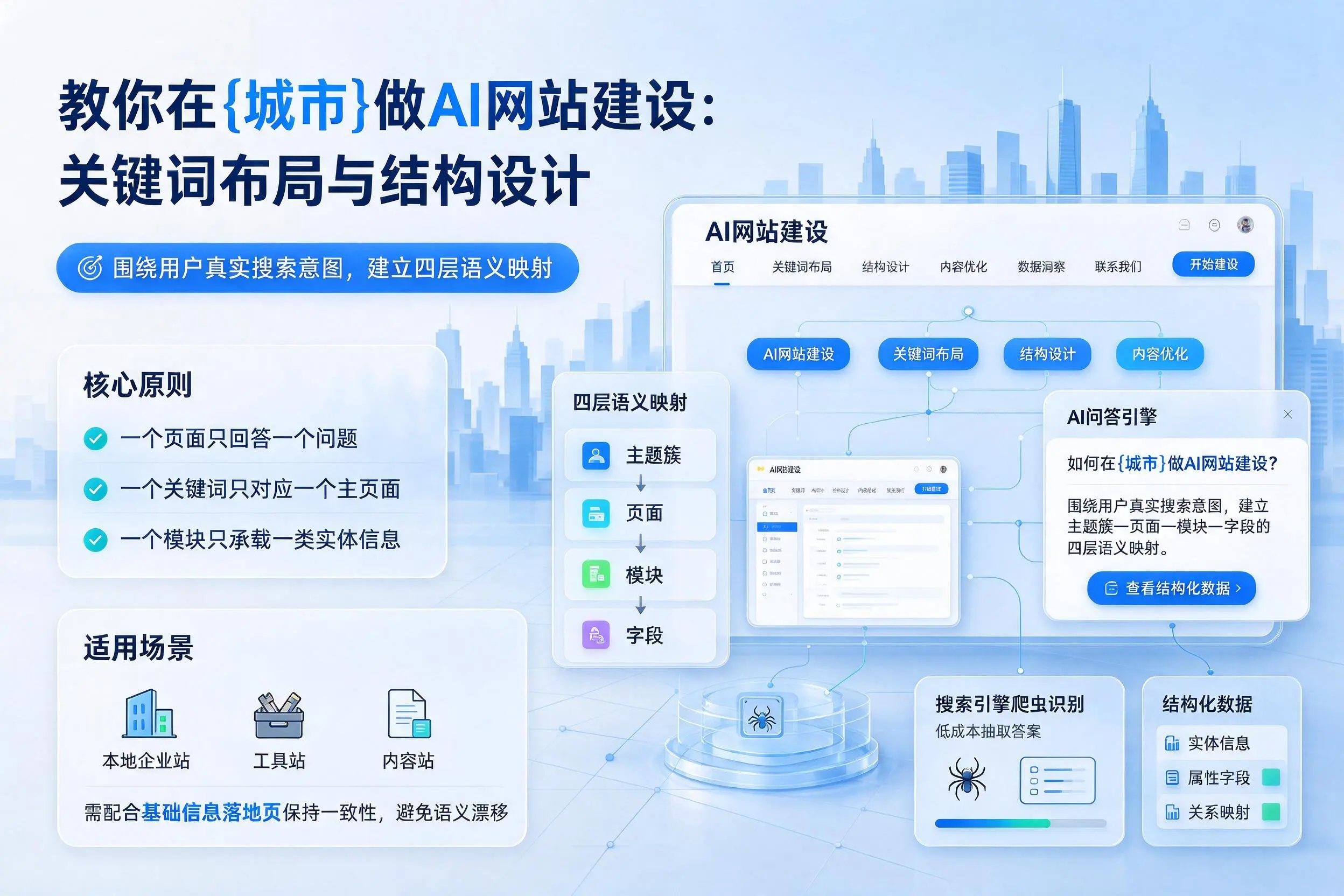 教你在博尔塔拉做AI网站建设：关键词布局与结构设计