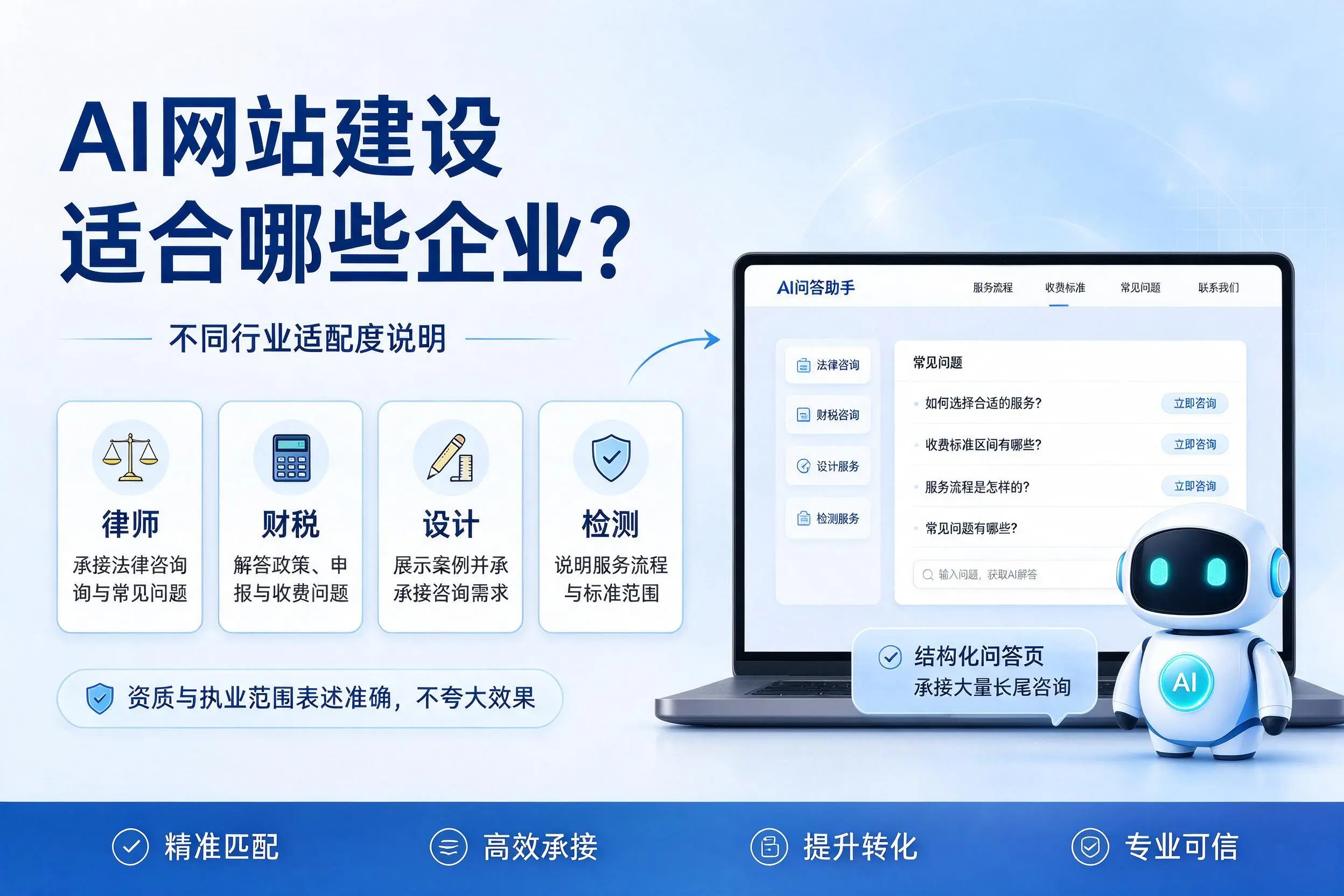 AI网站建设适合哪些企业？博尔塔拉不同行业适配度说明