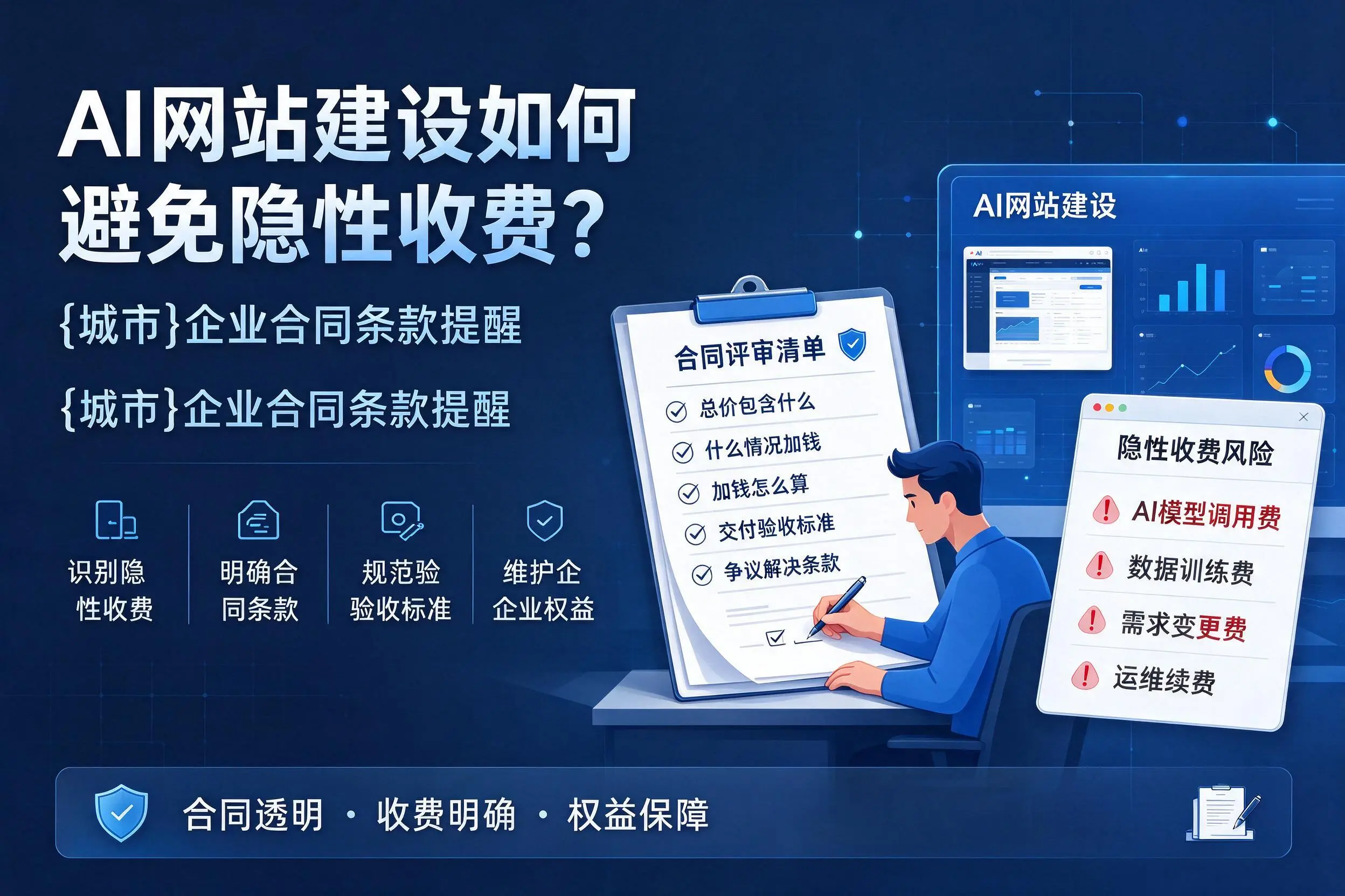 AI网站建设如何避免隐性收费?博尔塔拉企业合同条款提醒